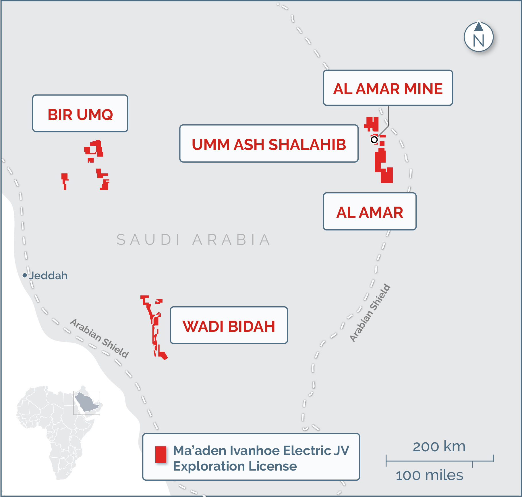 Joint Venture with Saudi Arabian Mining Company (Ma'aden)